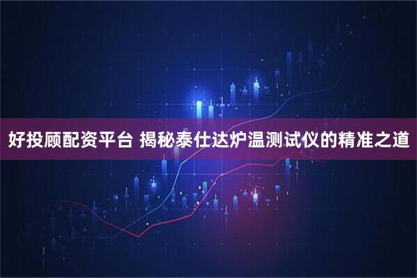 好投顾配资平台 揭秘泰仕达炉温测试仪的精准之道