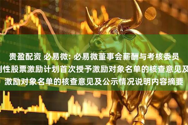 贵盈配资 必易微: 必易微董事会薪酬与考核委员会关于公司2025年限制性股票激励计划首次授予激励对象名单的核查意见及公示情况说明内容摘要